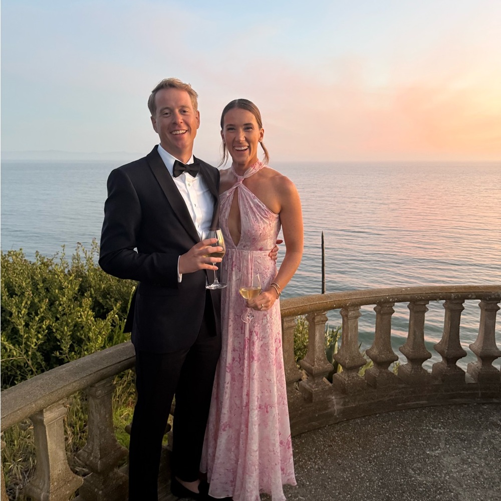 Patrizia Pepe Pink Floral Wedding Dress
